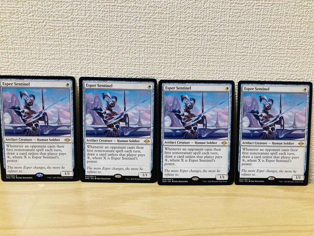 MTG：エスパーの歩哨 Esper Sentinel/英語×4枚①