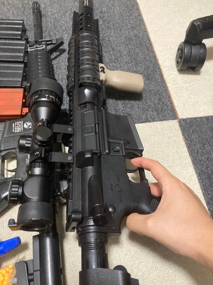 東京マルイ ボーイズとライトプロ電動ガン スコープ付き BB弾・マガジン付