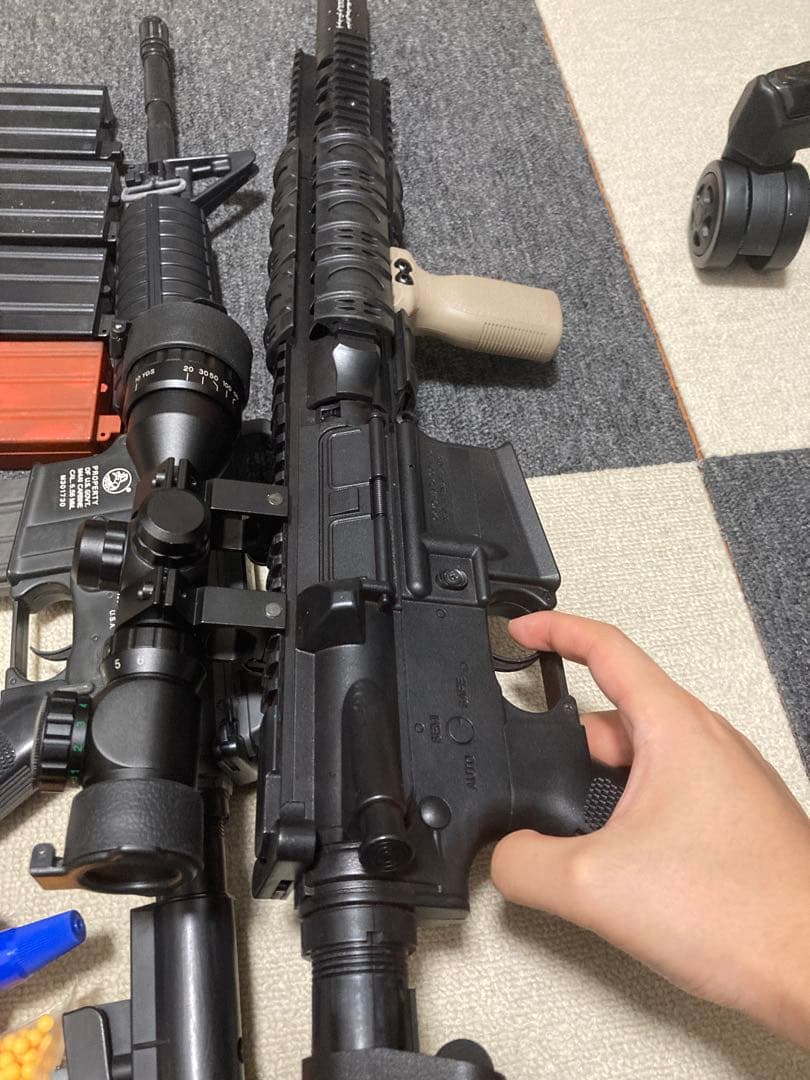 東京マルイ ボーイズとライトプロ電動ガン スコープ付き BB弾・マガジン付