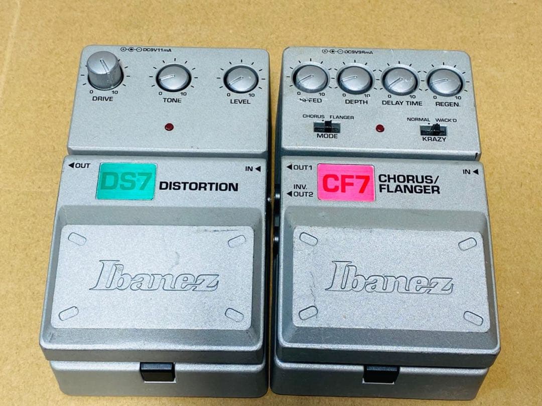 ギター Ibanez DS7 Distortion & CF7 Chorus