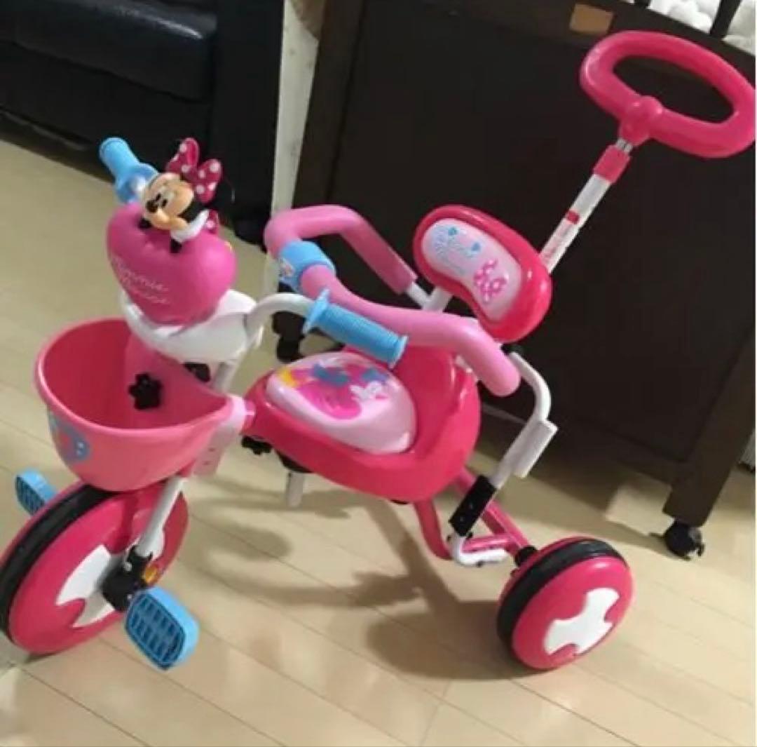 ミニーマウス 三輪車 ピンク