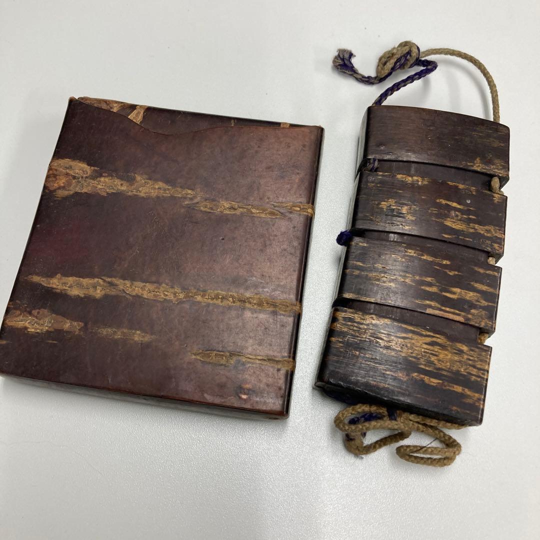 桜皮　印籠　薬入れ　タバコケース　当時もの　レトロ