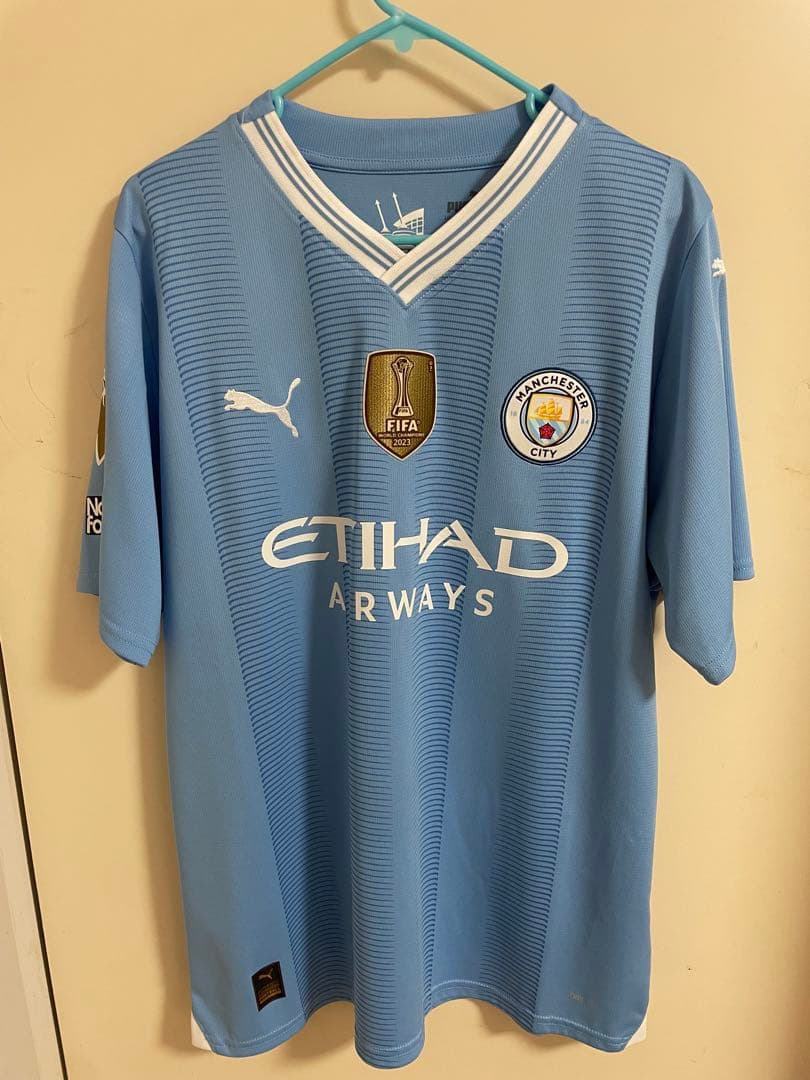 マンチェスターシティ　ハーランド　23/24 優勝パッチ付き　ユニフォーム