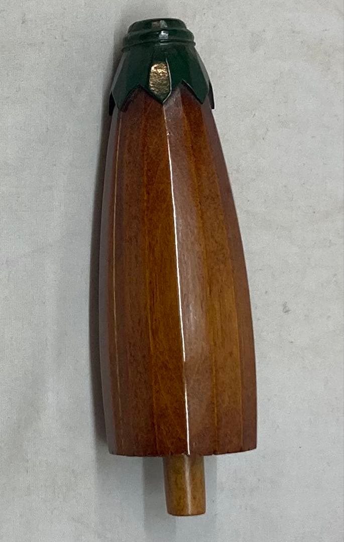 B252h 「末広香合」篠原如雪作　共布共箱　傘　木製　漆塗　讃岐　茶道具