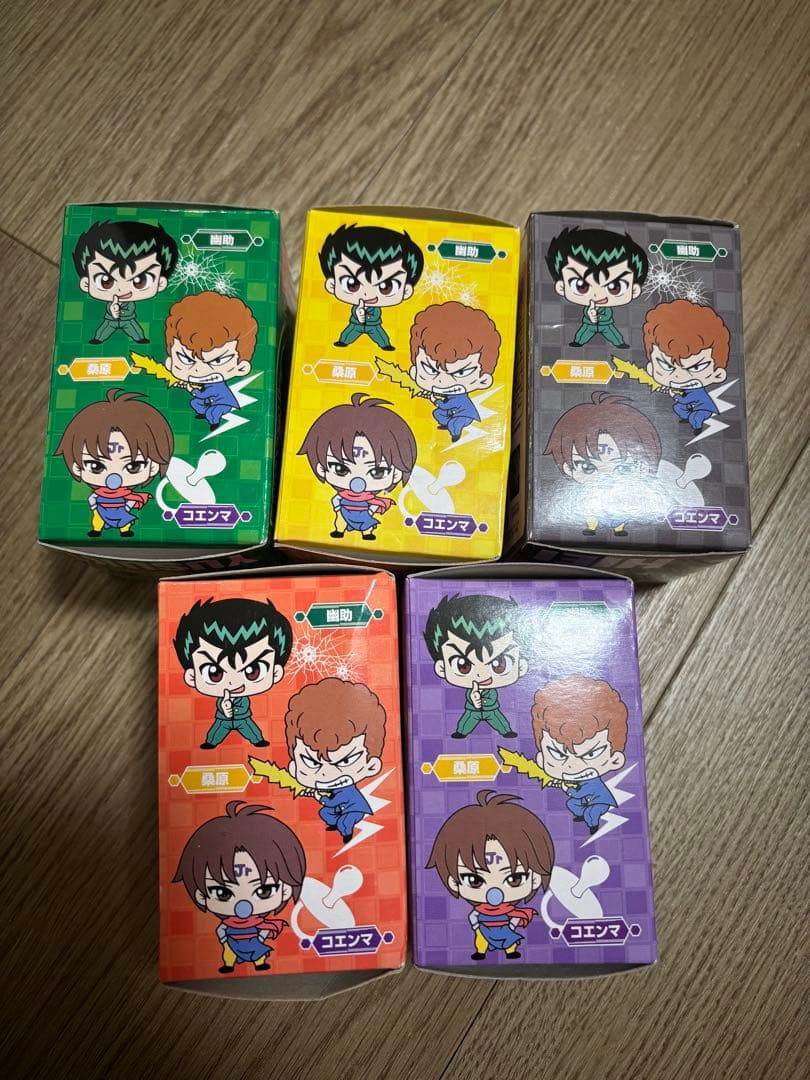 幽遊白書　ぷちフィギュア　幽助　桑原　飛影　蔵馬　コエンマ