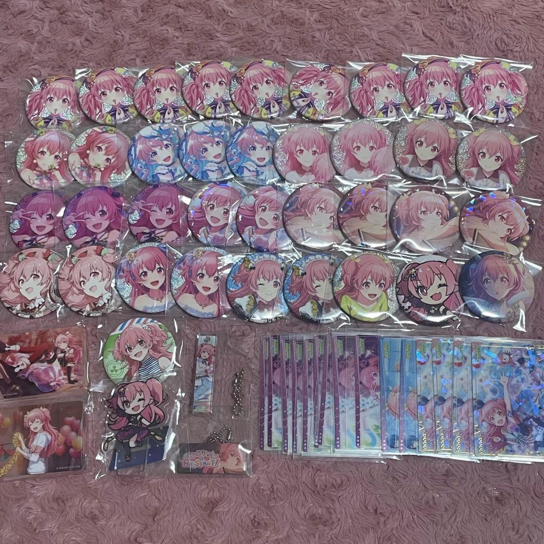 プロセカ 桃井愛莉 グッズ セット グリ缶 缶バッジ ウエハース ノーブルアート