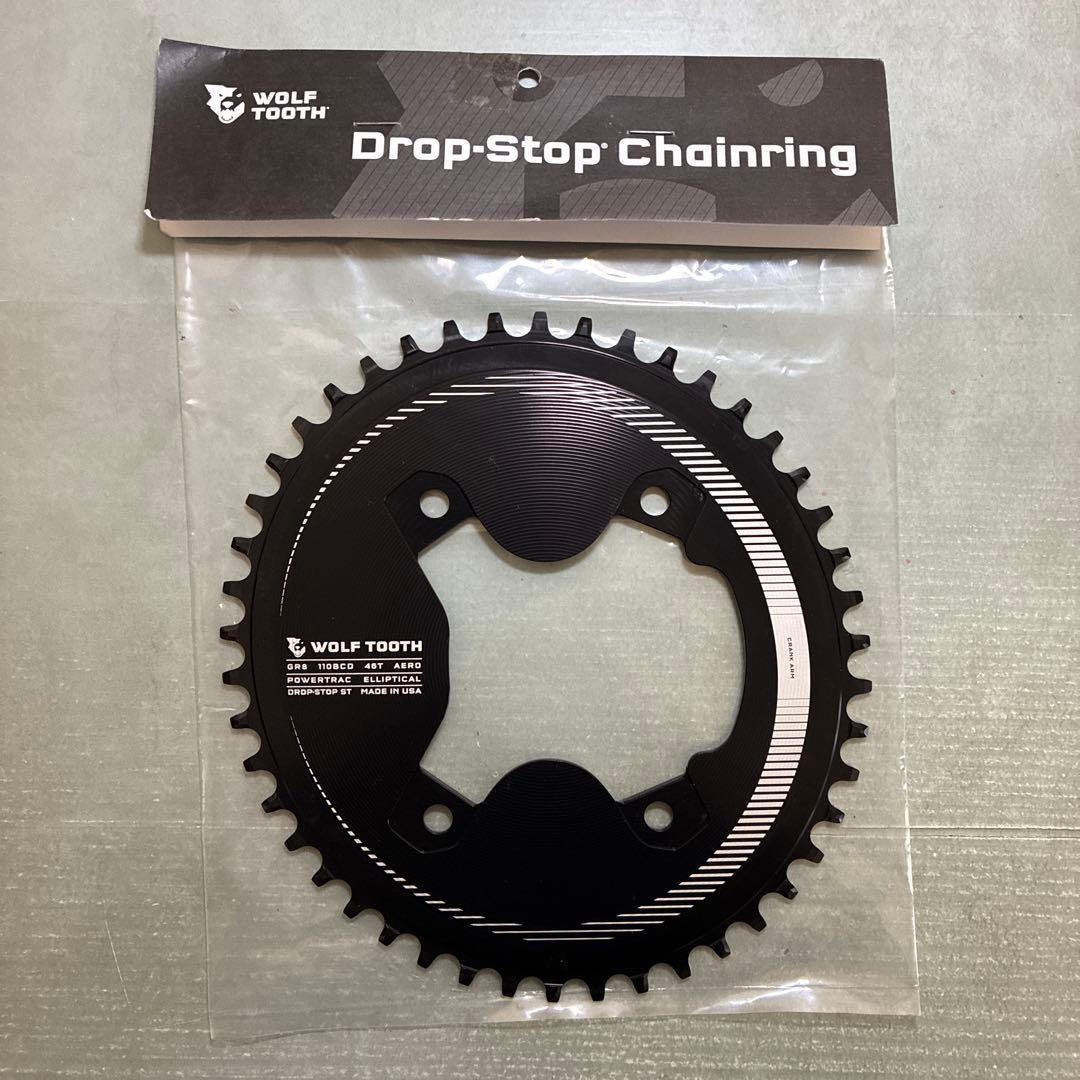 WOLF TOOTHエアロチェーンリングGRX用DROP-STOP ST/46T