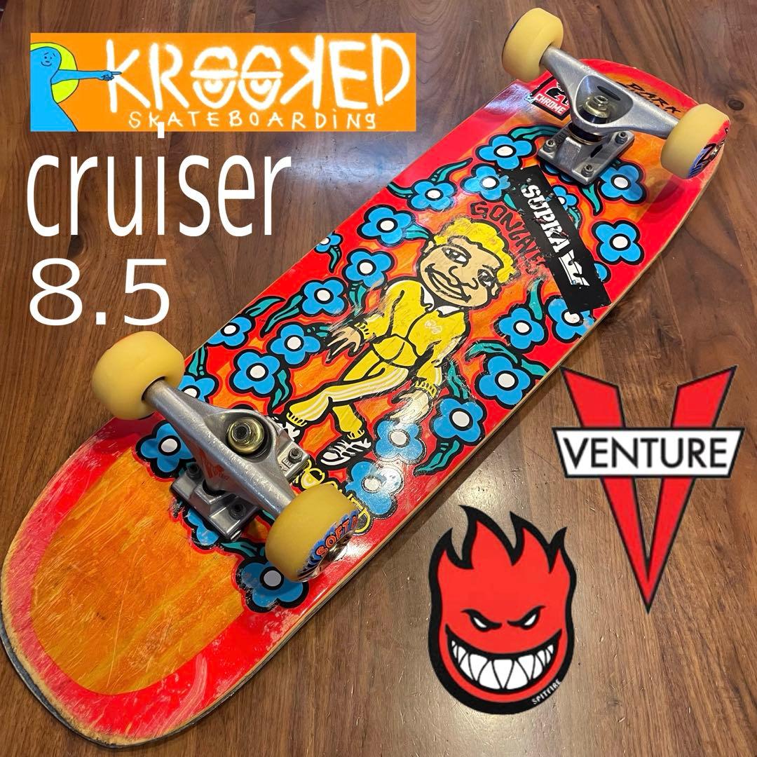 クルキッド　スケボー　スケートボード　クルーザー　スピットファイア　ベンチャー