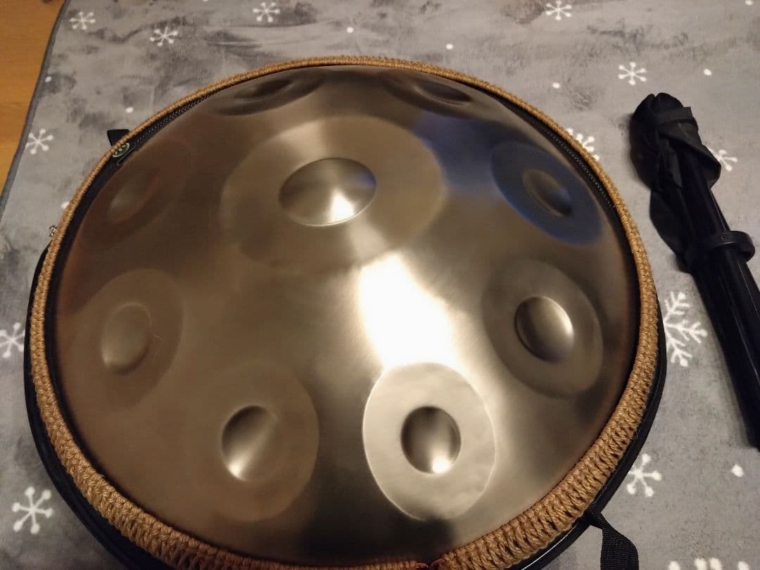 ハンドパン 本体 セット ソフトケース＆スタンド付属 パーカッション 民族楽器