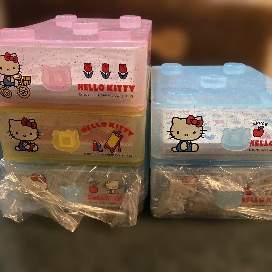 ハローキティ　小物入れ引き出し付き　レターセット　2004年製