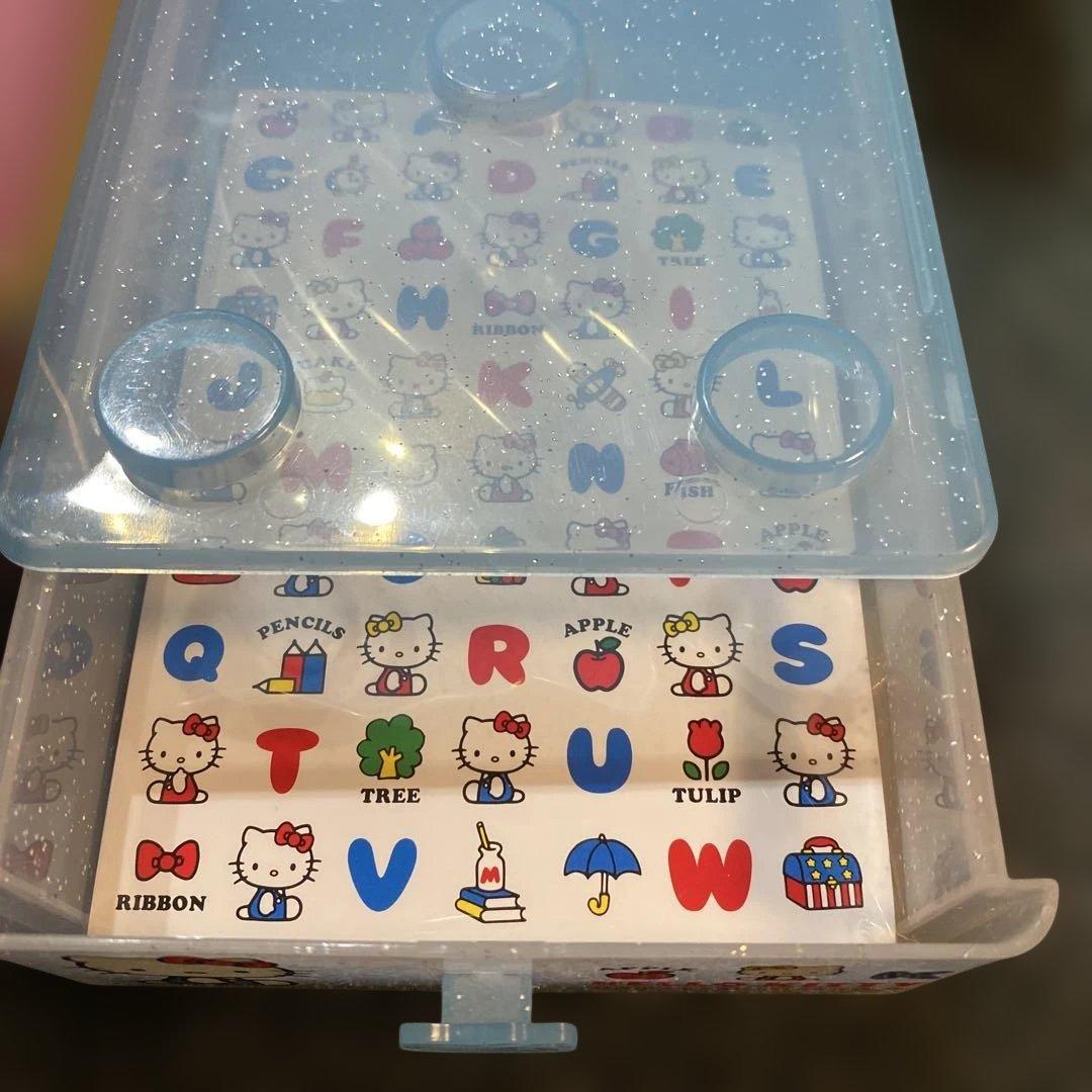 ハローキティ　小物入れ引き出し付き　レターセット　2004年製