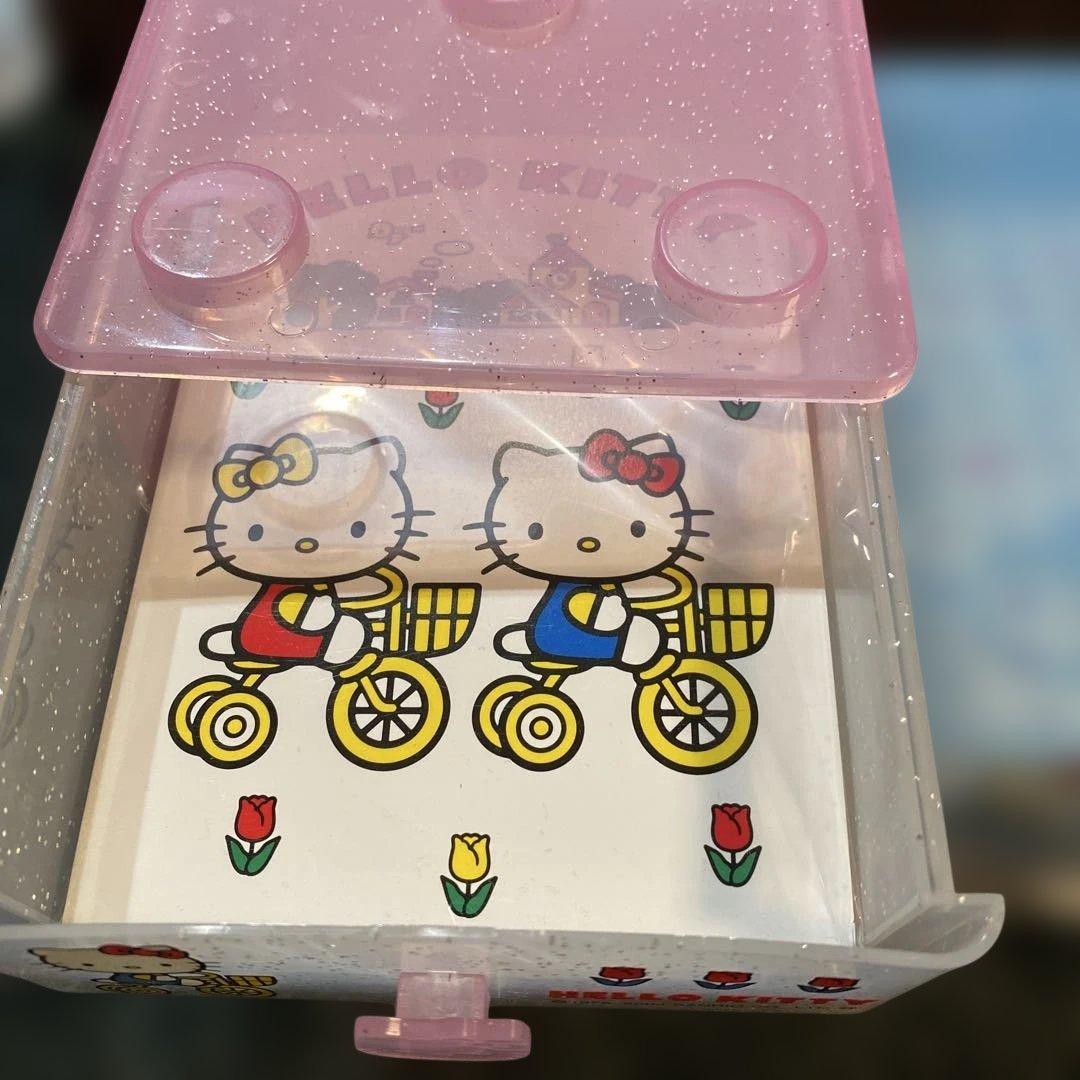 ハローキティ　小物入れ引き出し付き　レターセット　2004年製