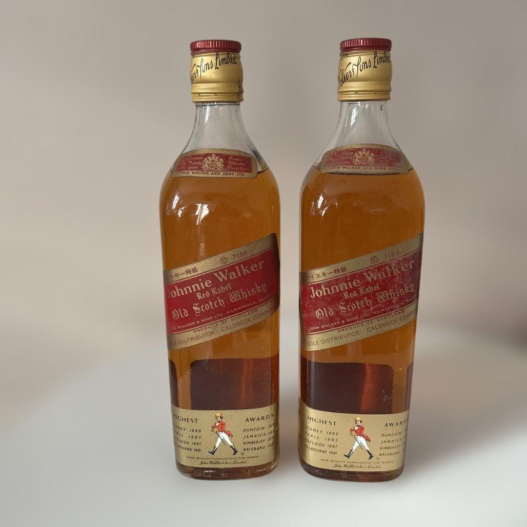 古酒　[特級表示】ジョニーウォーカー レッドラベル 43% 750ml 2本