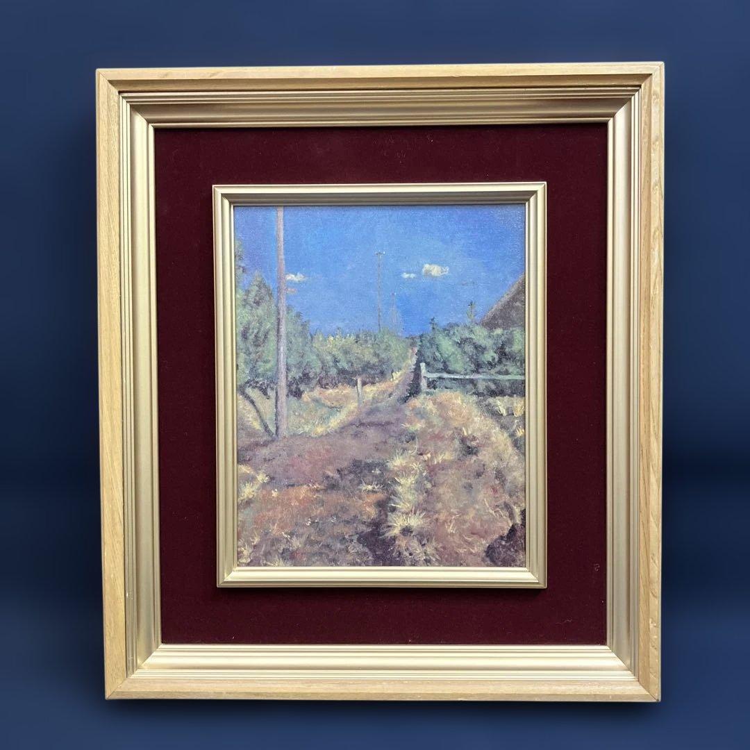 工芸画　岸田劉生　「道に生えたる枯草」