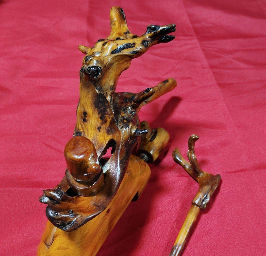 ヘラブナ釣り☆立ち枯れ杜松 万力☆竿枕付き94