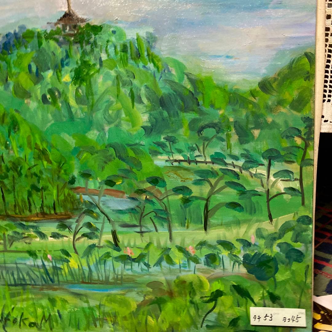 風景画 油彩 約53×45cm