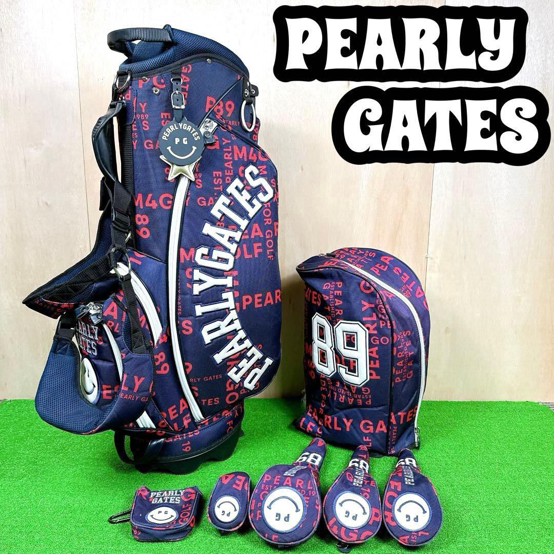 PEARLYGATES キャディバッグ スタンド式 ヘッドカバー付き 6分割