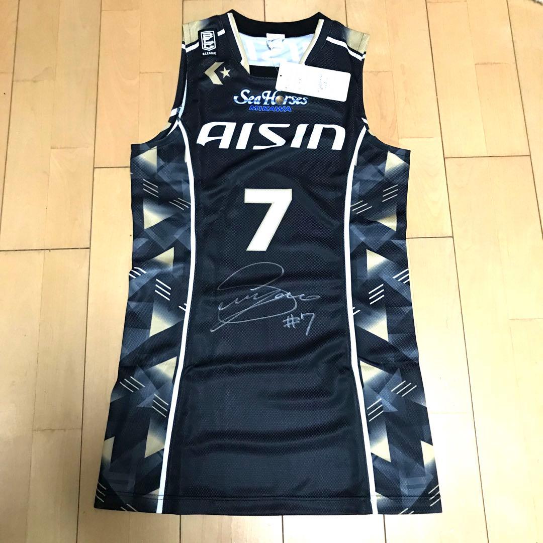 新品 Bリーグ シーホース三河 長野誠史 直筆サイン オーセンティックユニホーム