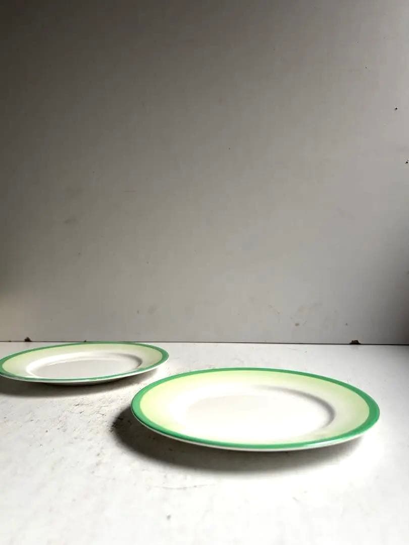 839 英国アンティーク Shelley シェリー プレート皿 2枚組 約18㎝