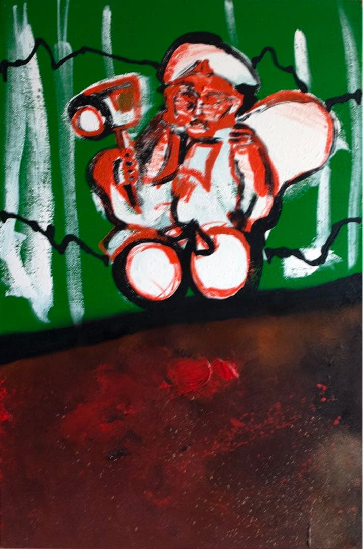 七福神　アート　アクリル作品7枚