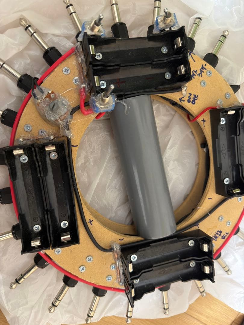 光害 車輪 土台　改造ペンライト