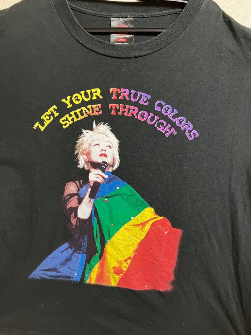 シンディローパー　レアなTシャツ ラージサイズ