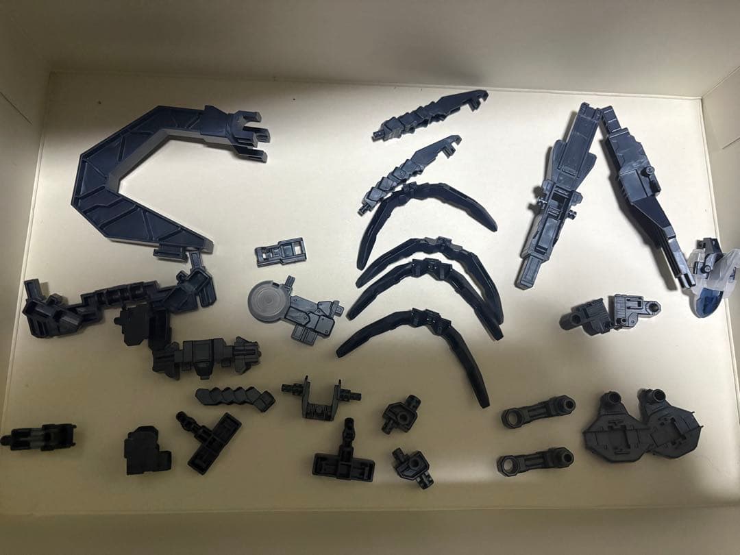 ガンプラ　組み立て済みジャンク　RGアカツキガンダム　ハイゼンスレイⅡラークリア