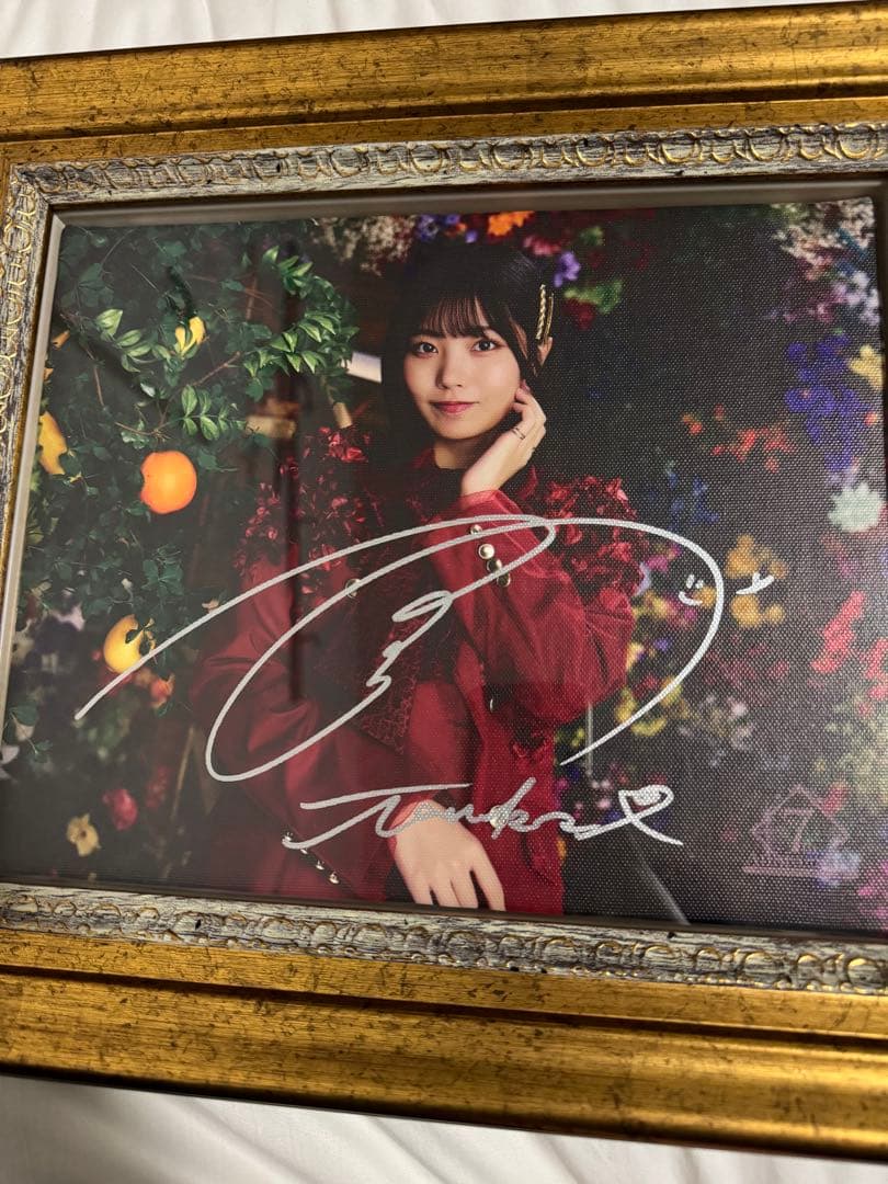 中西アルノ 直筆サイン入りメモリアルキャンパス フレーム付き