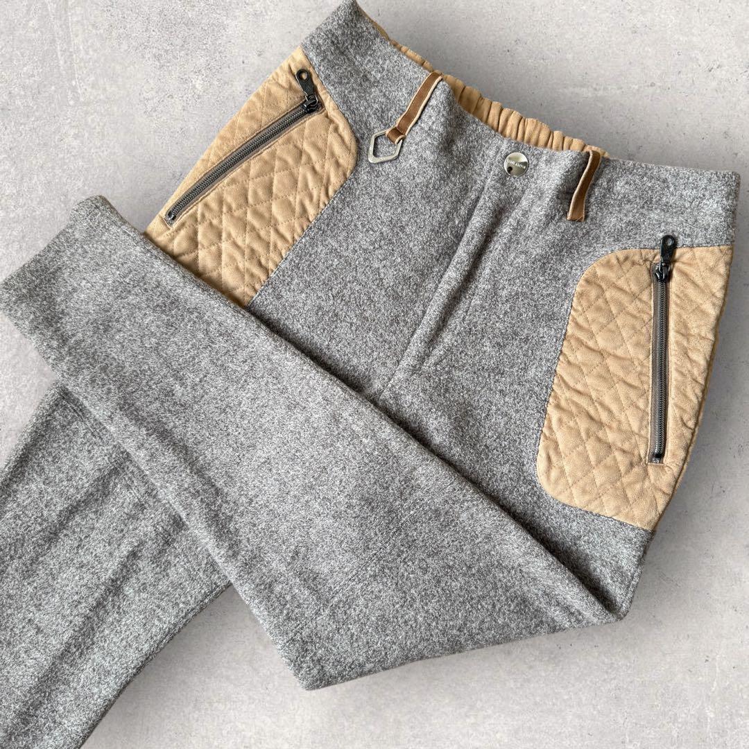 現行タグ　ウール素材　マークアンドロナ　ジョガーパンツ　L〜XL相当　秋冬　防寒