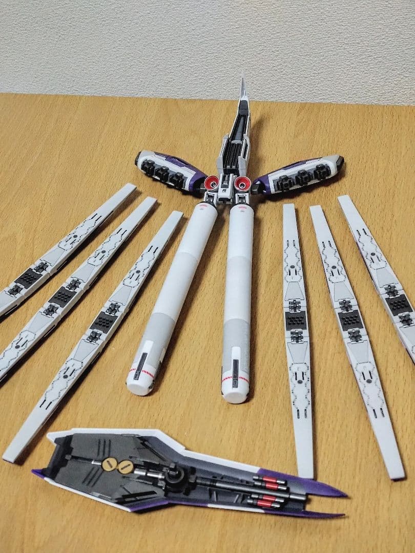 割*箸様 完成品　MG ver.Ka Hi-νガンダム＆H.W.S.装備