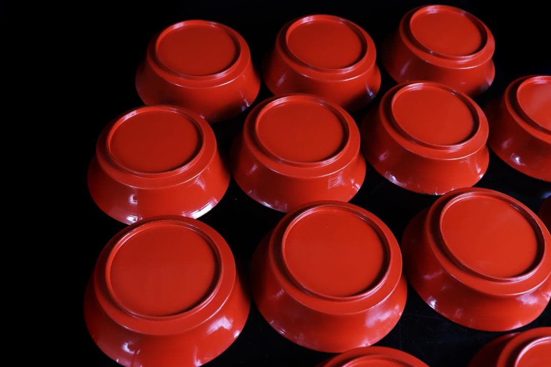 塗師橘屋友七 木皿 19枚 銘々皿 菓子皿 共箱