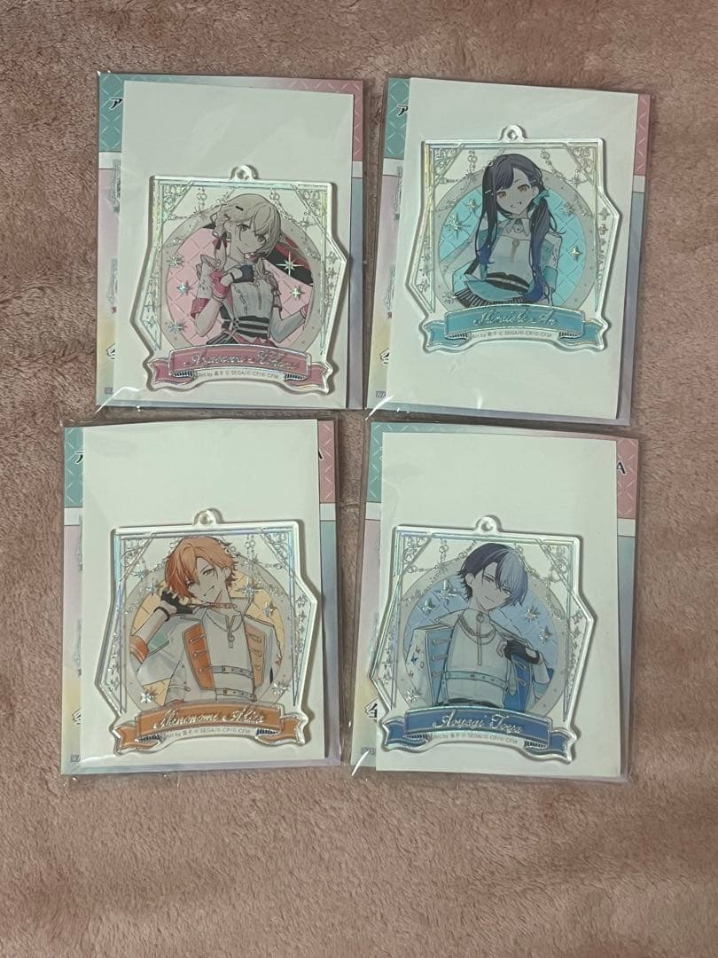 小豆沢こはね 白石杏 東雲彰人 青柳冬弥 アクキー 感謝祭 プロセカ 箔押し