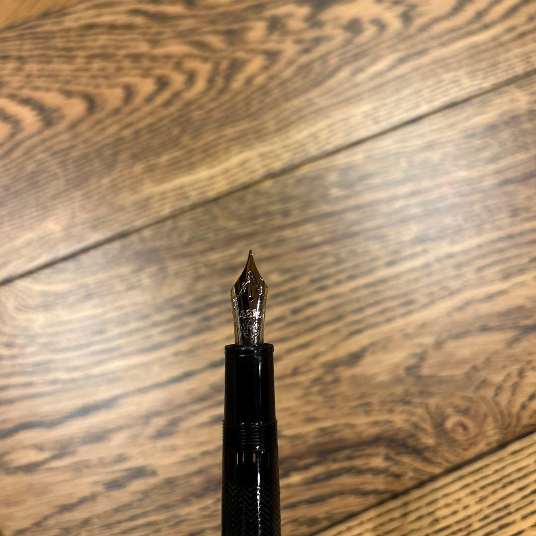 モンブラン 万年筆 ソリテール 146 ドゥエ シルバーバーリー