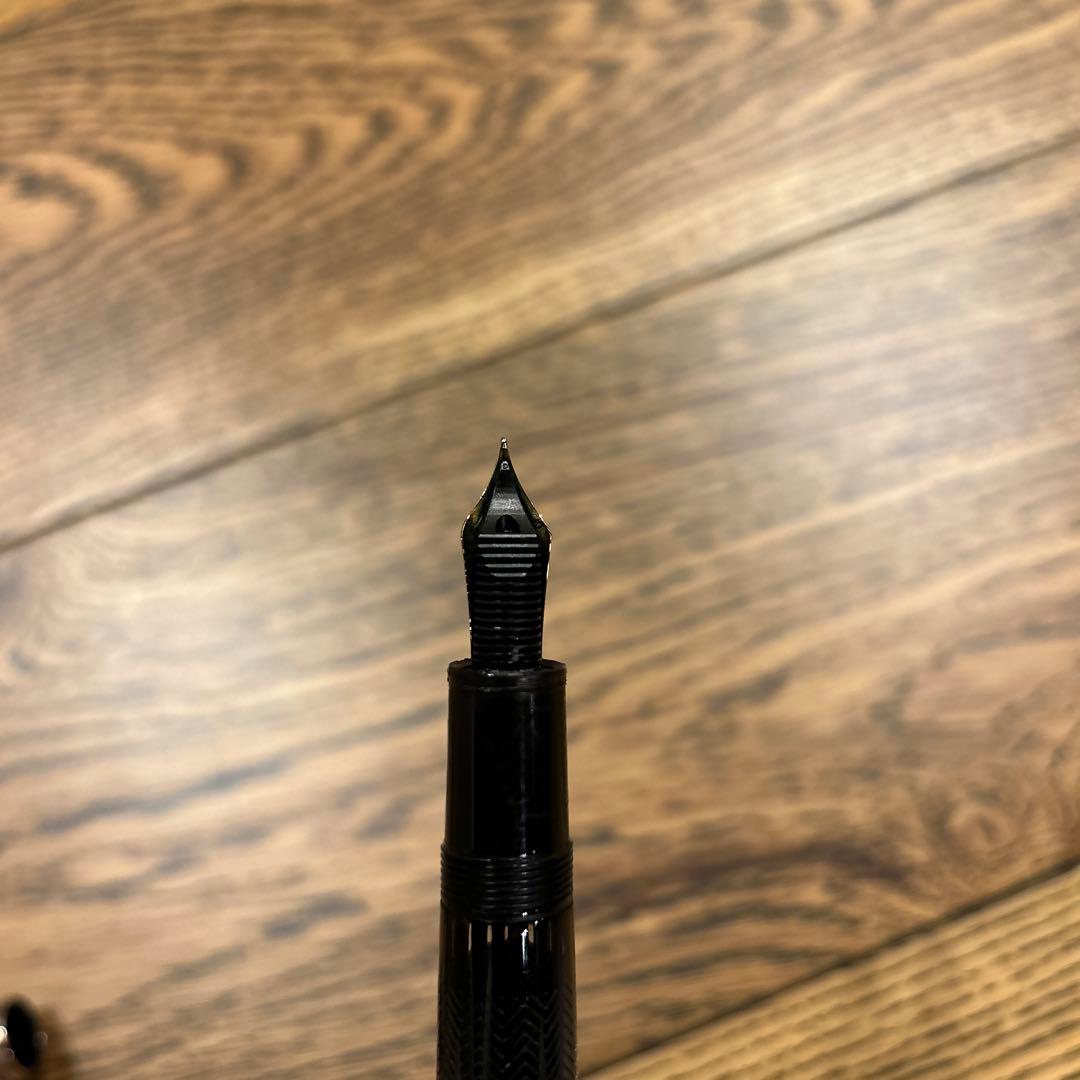 モンブラン 万年筆 ソリテール 146 ドゥエ シルバーバーリー