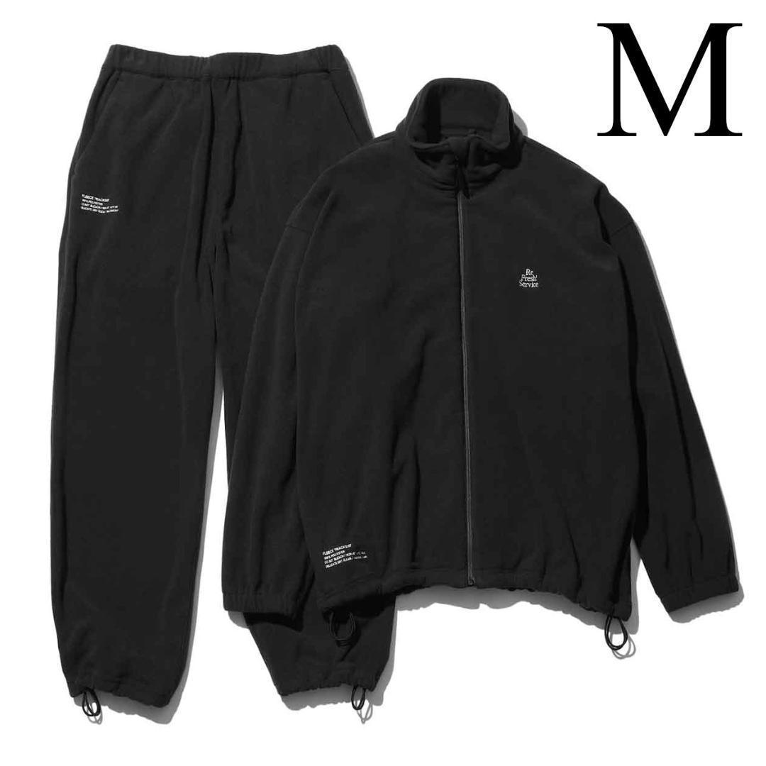M　フレッシュサービス FLEECE TRACK SUIT　フリース　黒