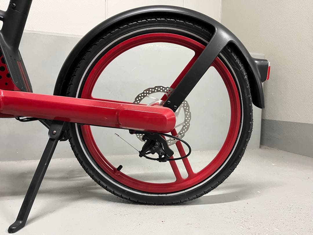 【jazzy3104】HONBIKE/折りたたみ自転車/黒＆赤/