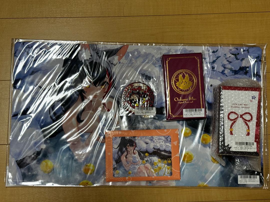 【未開封】 大神ミオ 直筆サイン 活動3周年記念