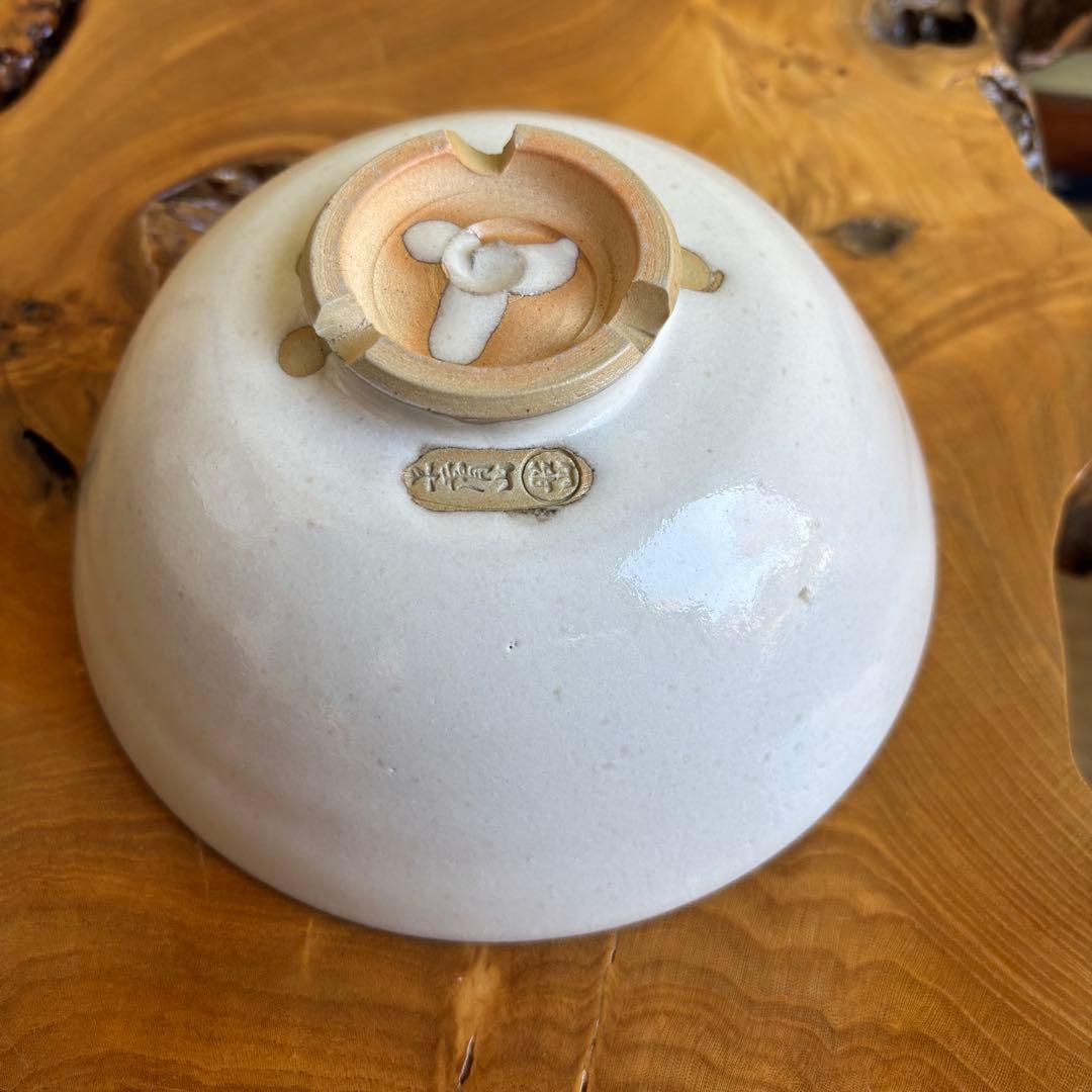 【限定価格】赤膚焼 大塩昭山作 抹茶碗 奈良絵 茶道具 共箱 二重箱