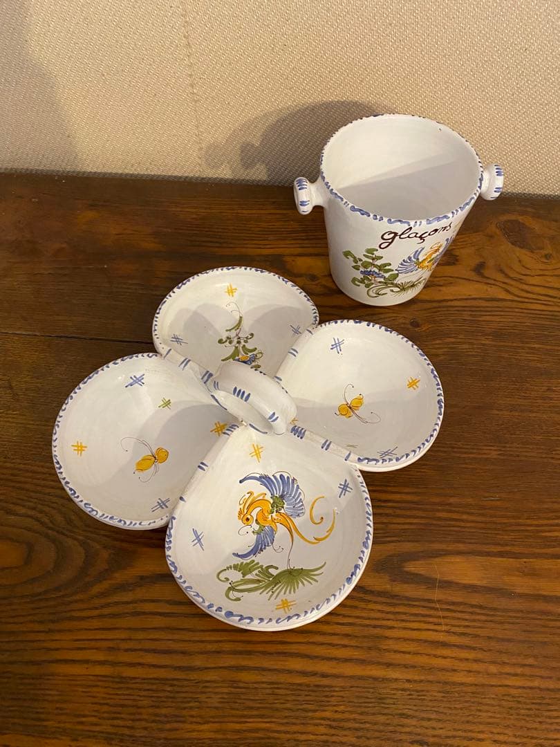 Moustiers ムスティエ焼 アペリティフ つまみ セットファイアンス