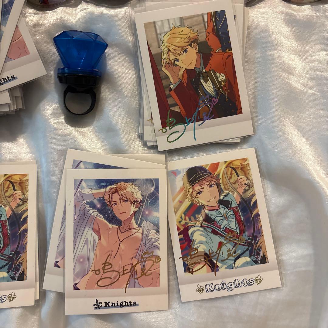 鳴上嵐　缶バッチ　パシャこれ　箔押し　ぬいぐるみ　リングライト