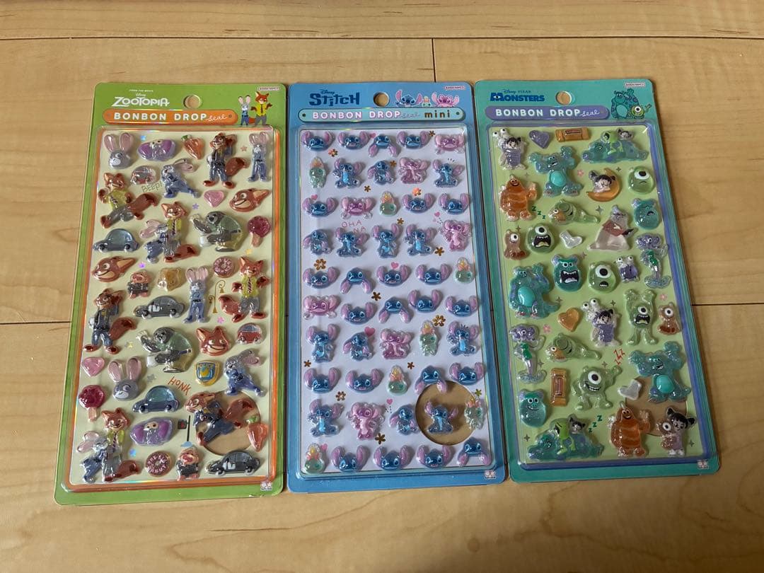 【国内正規品】ボンボンドロップシール ディズニー3種
