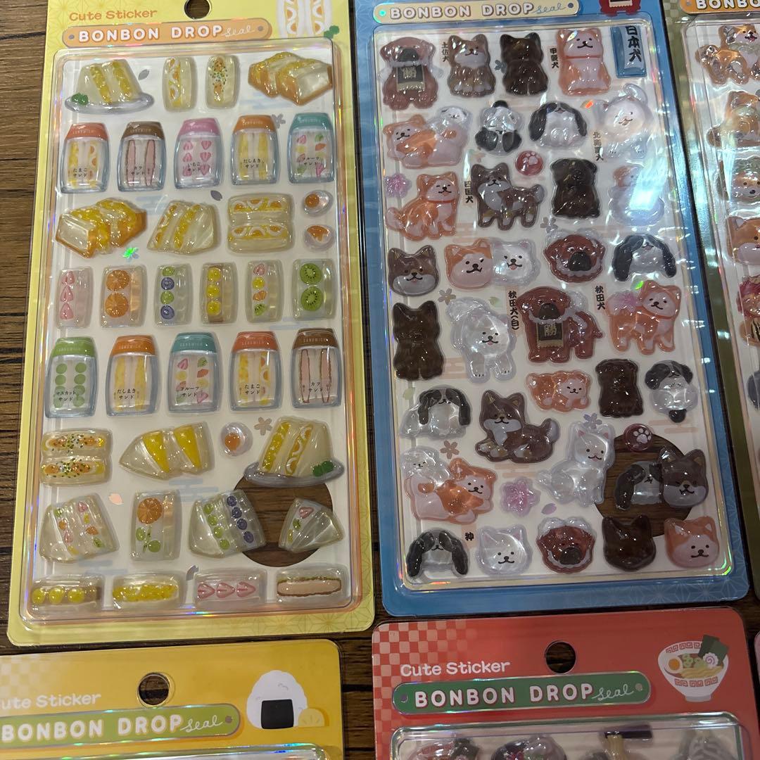 ボンボンドロップシール 8枚セット