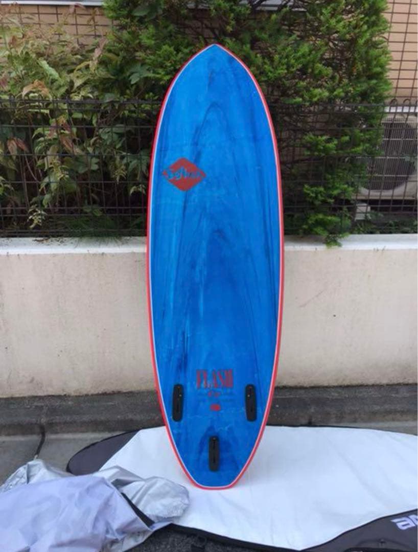 hirooo! ソフテックFLASH 5’7 ソフトボード　フィン.ケース