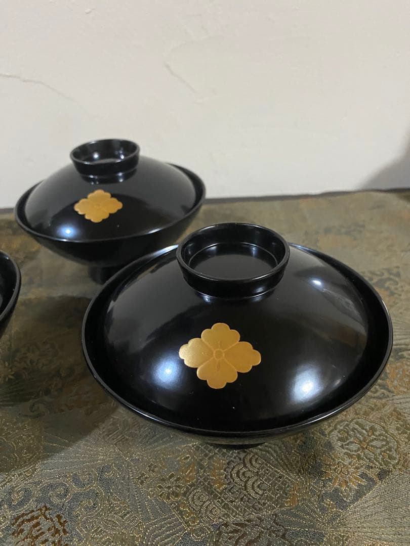 茶道具　懐石道具　輪島塗　吸物椀　超美品　木箱入り