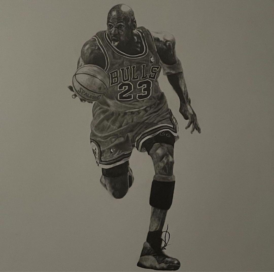 マイケル・ジョーダン 人物画 1枚限定 鉛筆のみ 値下げ交渉可