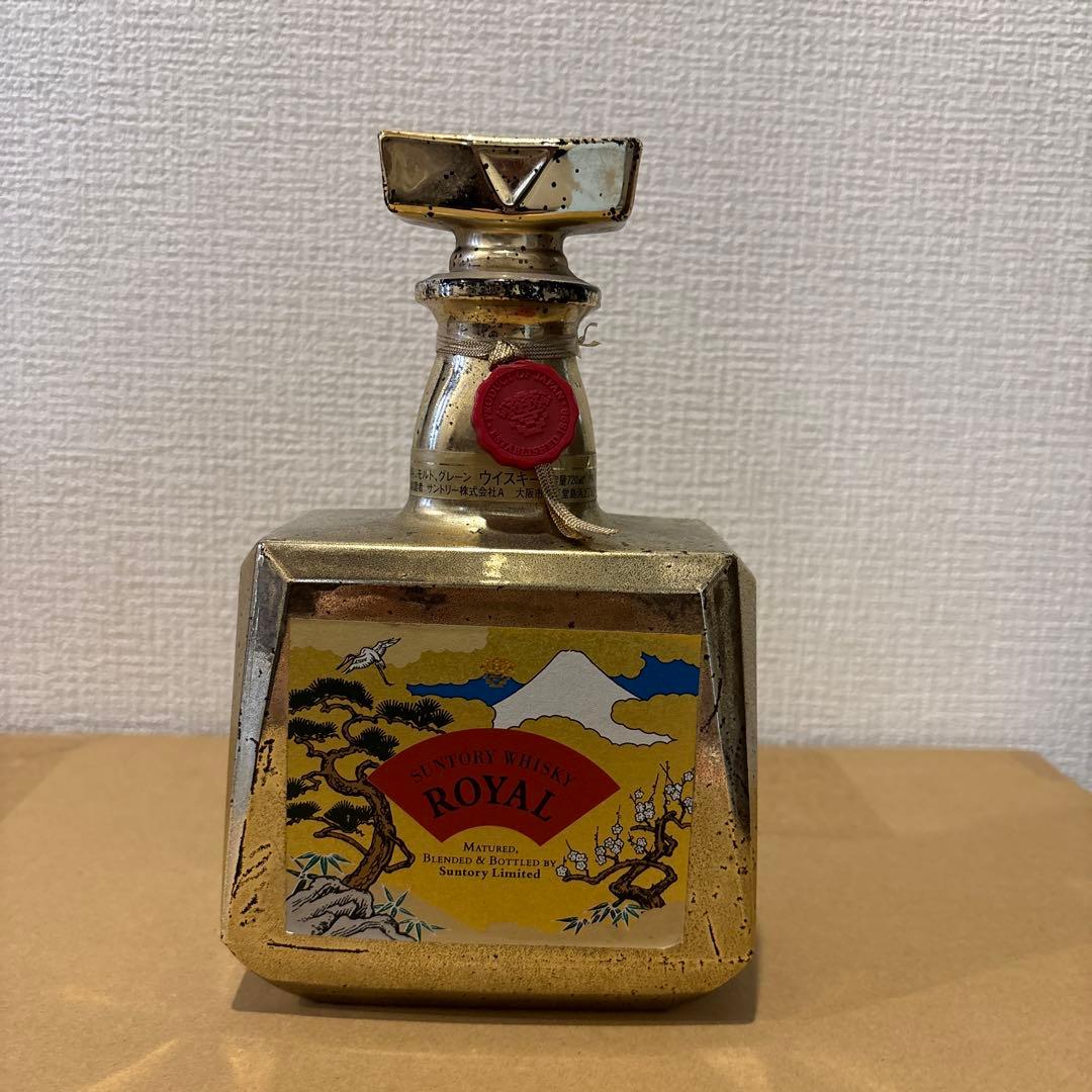 サントリー ウイスキー ローヤル ゴールドボトル 富士山 松竹梅鶴 未開封