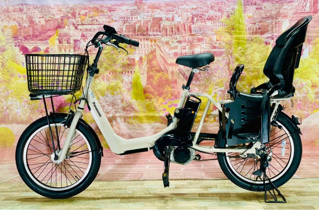 K2666 電動自転車パナソニック ギュットアニーズ 子供乗せ20インチ送料無料