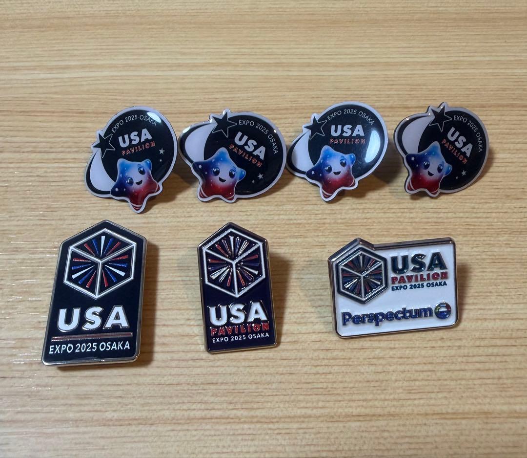 非売品 2025大阪万博 アメリカ館 ピンバッジ7個セット USA EXPO