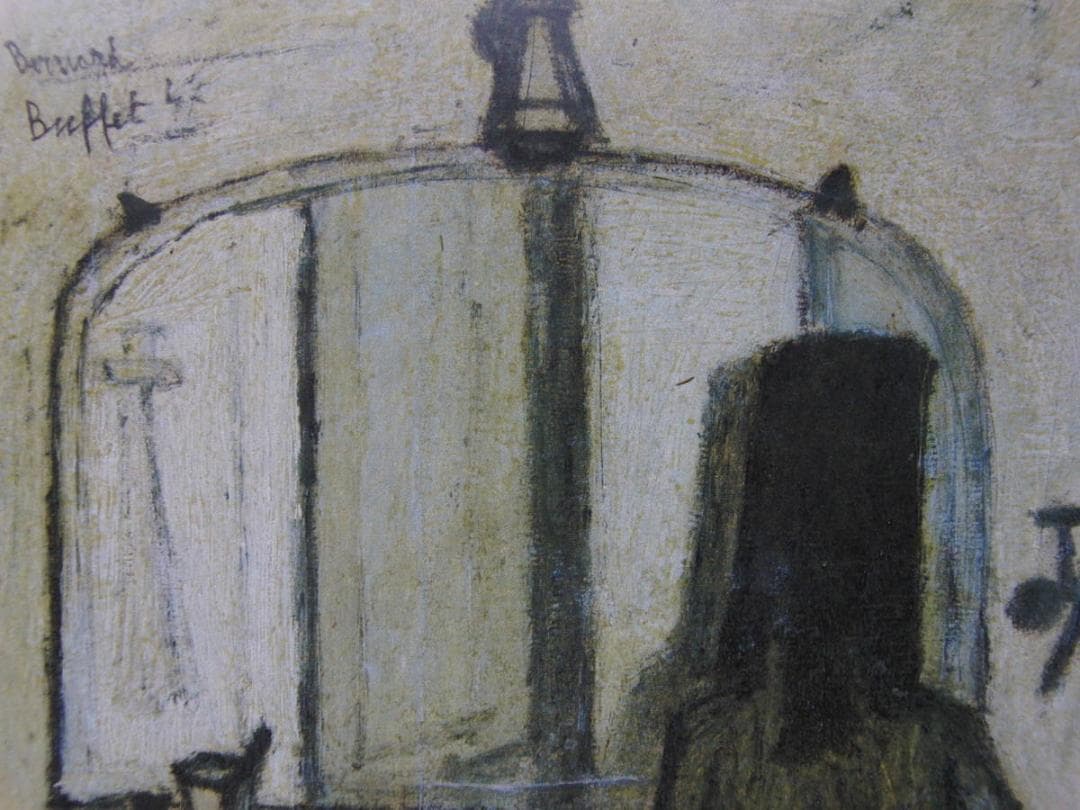 ベルナール・ビュッフェ、「Femme a sa toilette」