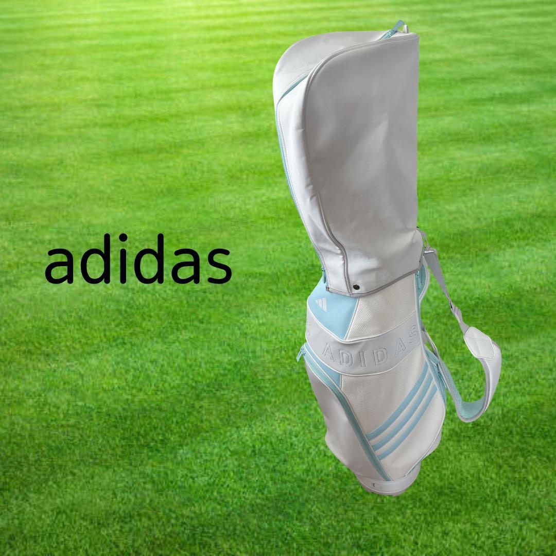 K102 adidas 軽量 スリーストライプ キャディバッグ